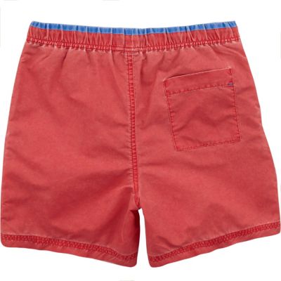 Boys red swim shorts